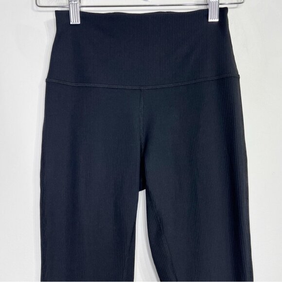 Lululemon Align High-Rise Ribbed Mini-Flared Pant *Regular Black - Picture 4 of 10